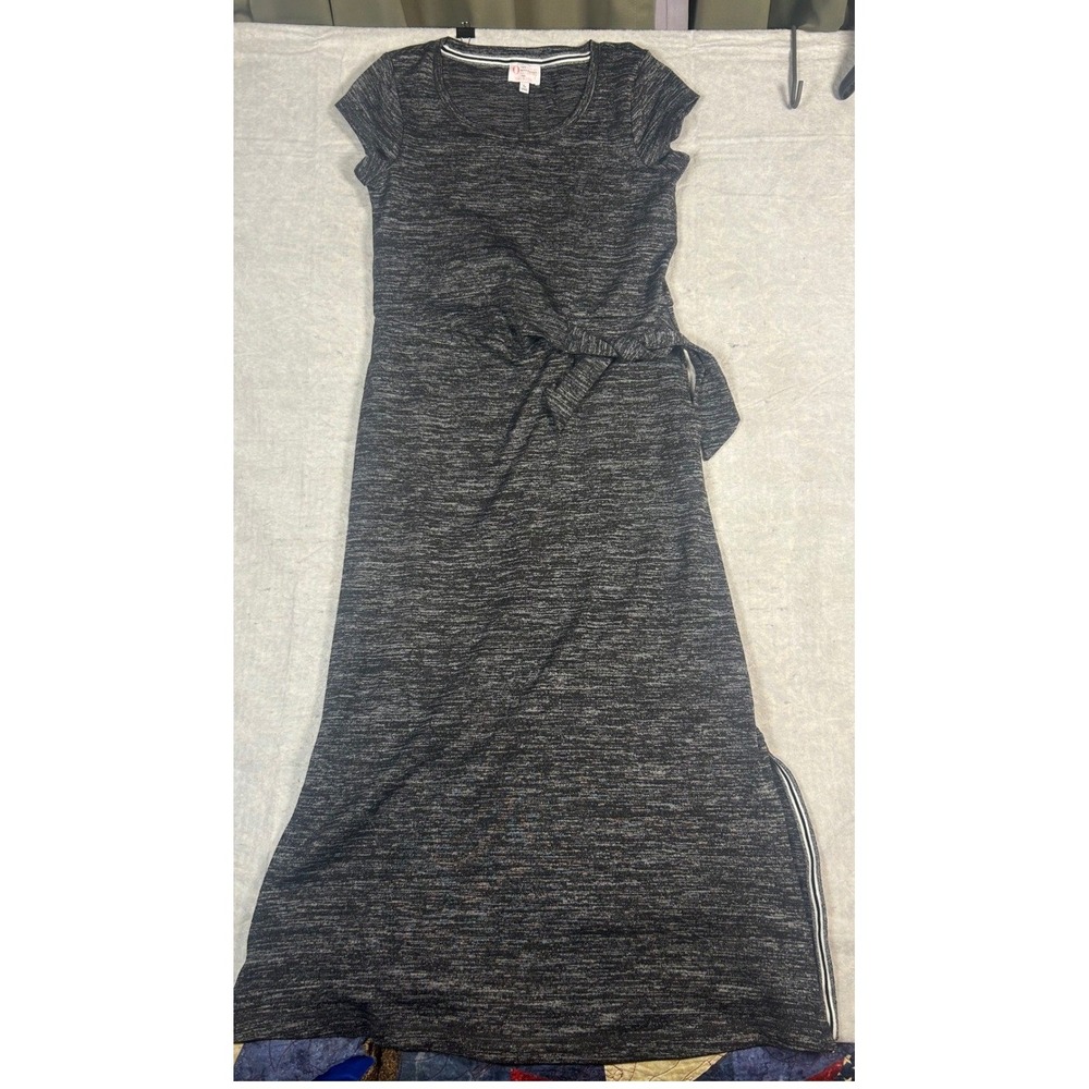 Talbots Oprah Magazine Collection Knit Maxi Dress Tie Waist Side Slits Size S